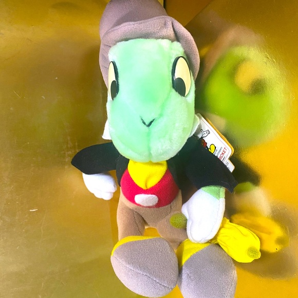 WALT DISNEY DISNEYLAND DISNEY WORLD 80’s PINOCCHIO JIMINY CRICKET PLUSH w/TAGS - Picture 13 of 16